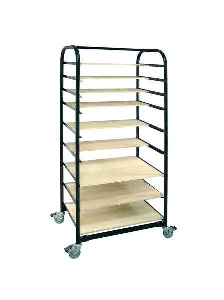 Brent Ware Cart Ex with Shelves and Plastic Cover