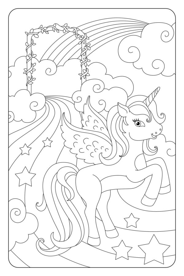 Giant Book Series Unicorn Colouring Book