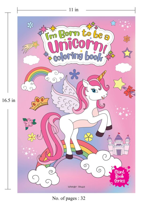 Giant Book Series Unicorn Colouring Book