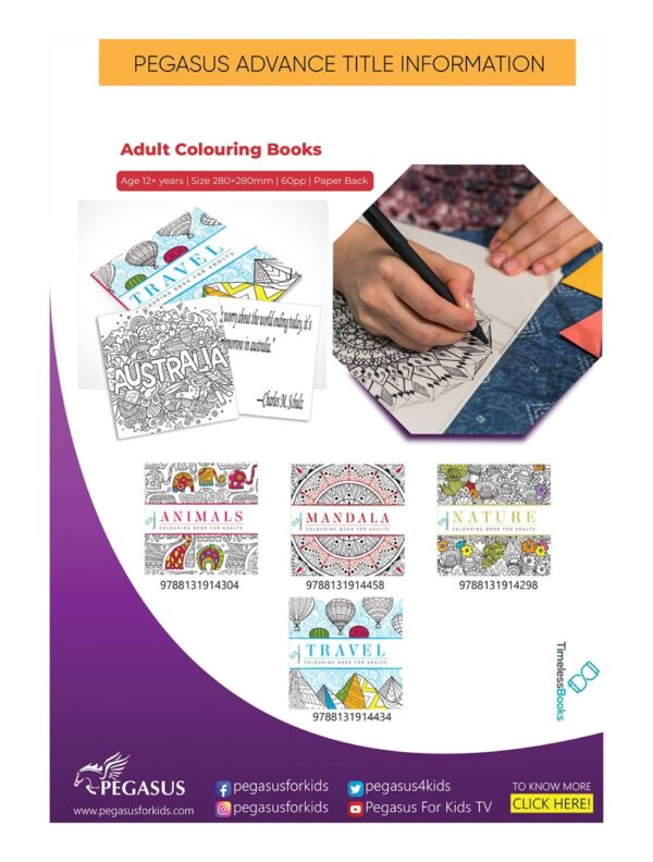 Travel Colouring Book for Adult