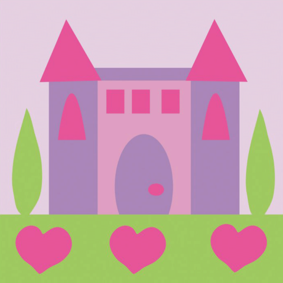 DMC Half Stitch Tapestry Kit - Princess Castle