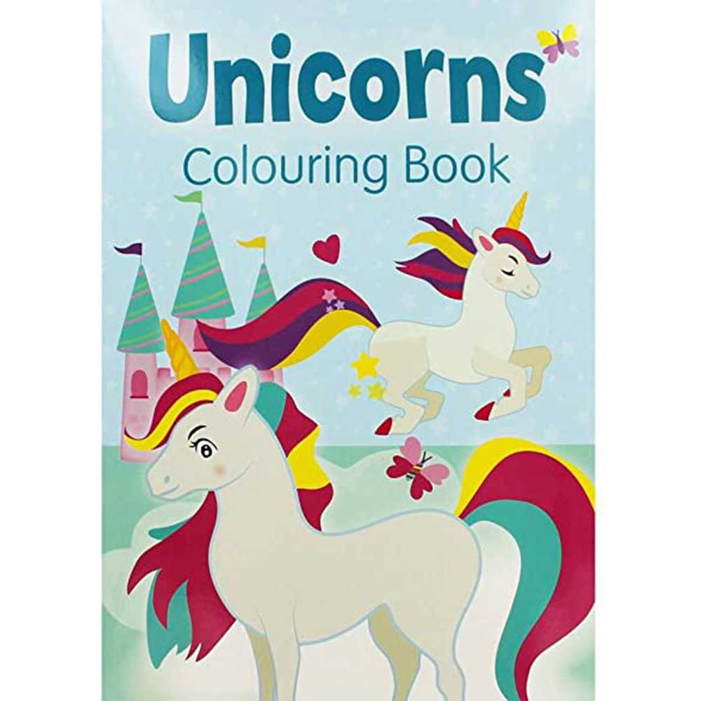 Unicorns Colouring Book(Blue) - Art Central