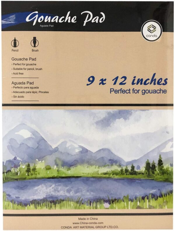 Gouache Pad 9x12" 150gsm 20 sheets