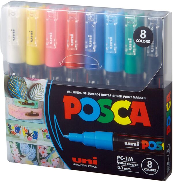 Uni Posca PC-1M Soft Colors 8 Colors