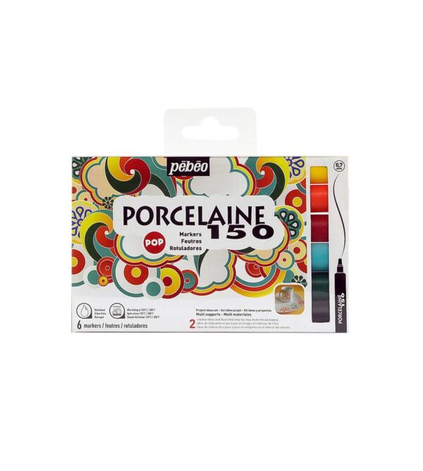 Set Porcelaine 150 6 Fine 0.7Mm Tip Mark Pop