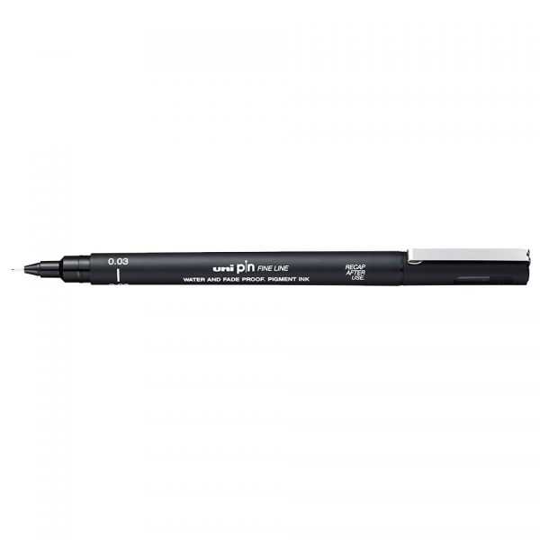 Uni pin fine line drawing pen black 003