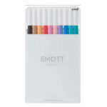 Uni Emot Color Felt Tip Pen, 10 color set , No.3