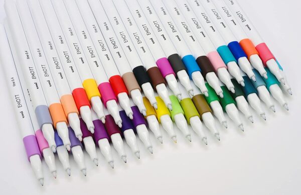 Uni Emot Color Felt Tip Pen, 10 color set , No.1