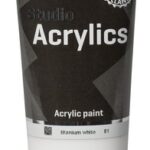 Acrylic Studio tube 250ml Titanium White