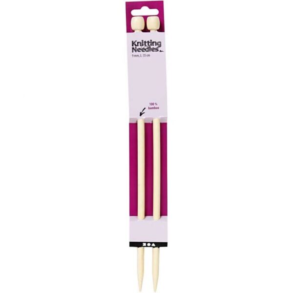 Knitting Needles, no. 9, L: 35 cm, 1 pair