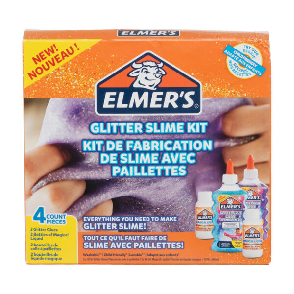 Elmer's Glitter Slime Kit with Purple and Blue