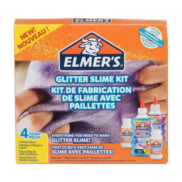 Elmer's Glitter Slime Kit with Purple and Blue - Art Central