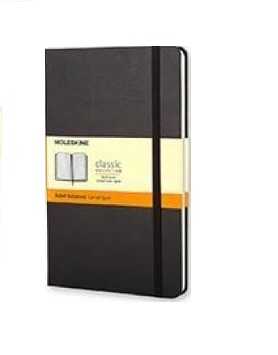 Ruled Notebook Hard cover Black A5