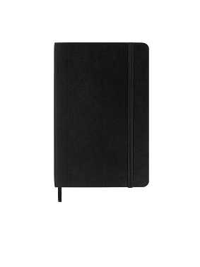 Ruled Notebook Hard cover black A6