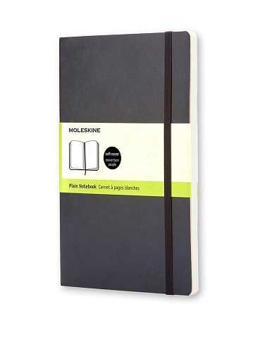 PLAIN Notebook SOFT cover Black A5