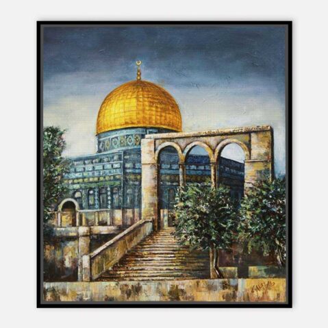 Al Aqsa Mosque Painting Canvas