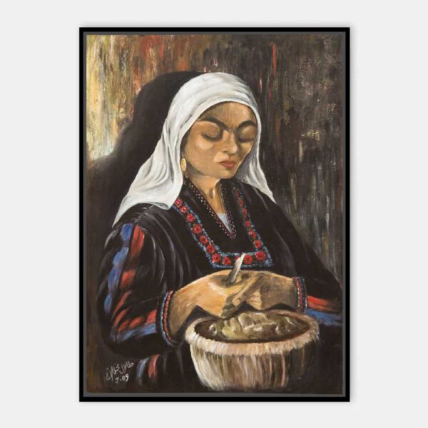 Realism Palestine Lady Canvas