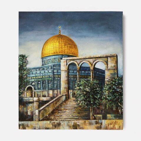 Al Aqsa Mosque Painting Canvas