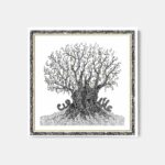 Doodle Olive Tree - Canvas Print