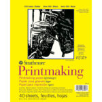 Strathmore 300 Series Printmaking Paper - 8'' X 10'', 40 Sheets