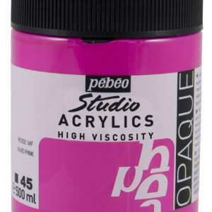 Studio Acrylics Fine Acrylic 500 Ml Opaque Vivid Pink