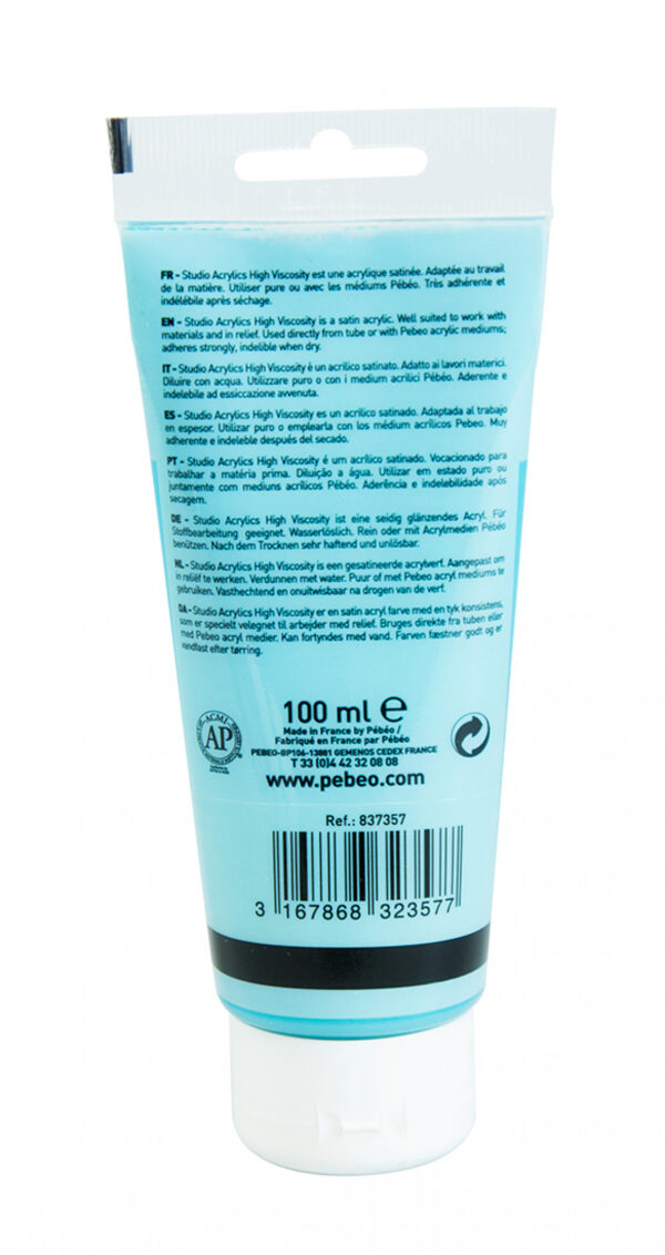 Studio Acrylics Fine Acrylic 100 Ml Iridescent Blue Green