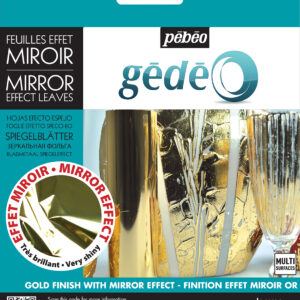 Gedeo Pack Of 12 Mirror Effect Metal Leaves Gold