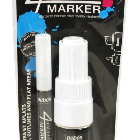 4Artist Marker Set Duo 2+8 Mm White