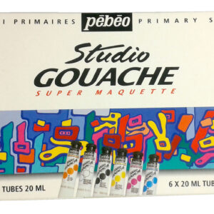 Studio Gouache Primary Sets 6 Assorted 20 Ml Tubes