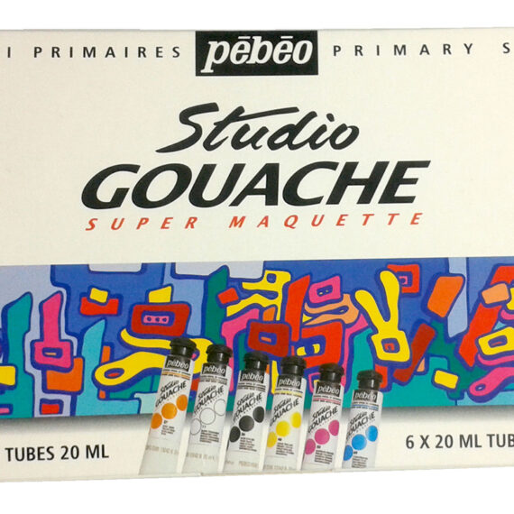 Studio Gouache Primary Sets 6 Assorted 20 Ml Tubes
