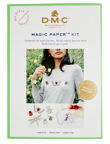 DMC Magic Paper Cross Stitch Kit - Insects