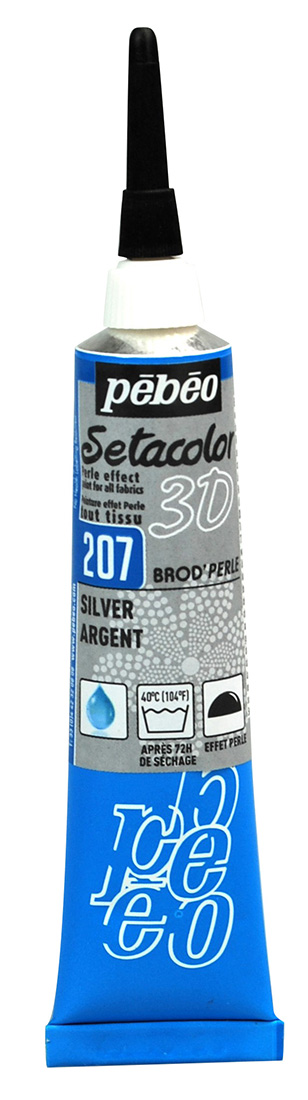 Setacolor 3D Brod'Perle Effect 20 Ml Silver