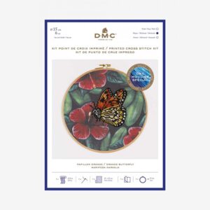 DMC Counted Cross Stitch Kit - Orange Butterfly