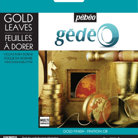 Gedeo Pack Of 25 Gilding Leaves Gold Finish