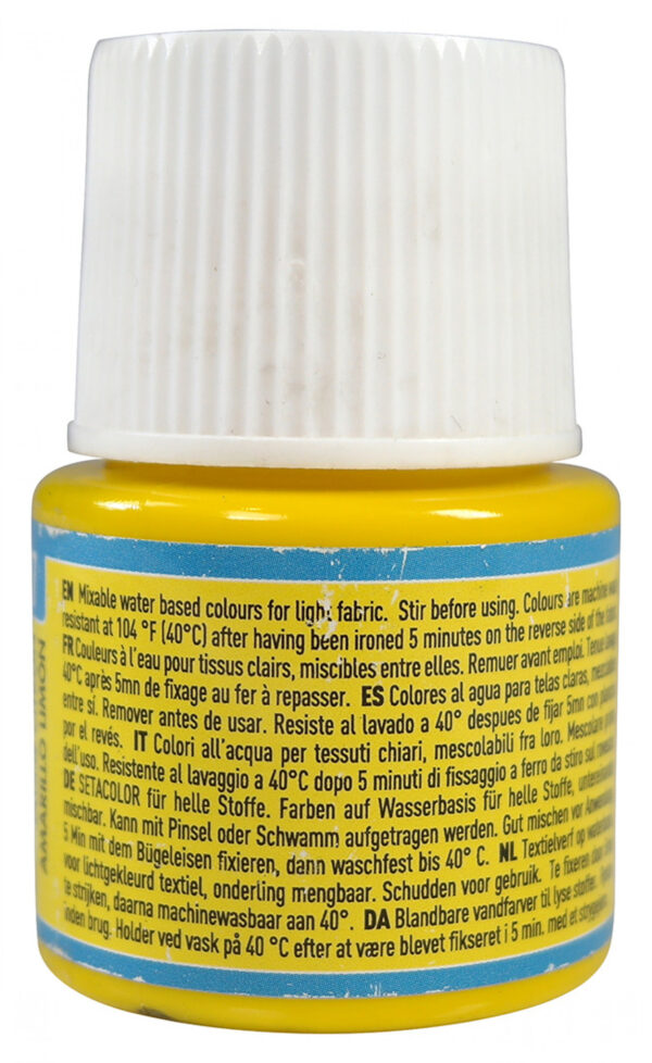 Setacolor Light Fabrics 45 Ml Lemon Yellow
