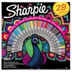 Sharpie Permanent Marker Set - 28 colors Peacock