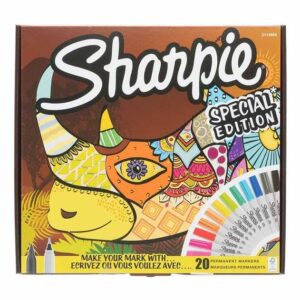 Sharpie Rhino Special Edition Fine & Ultra Fine Markers Assorted Ink Pack Of 20