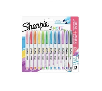 Sharpie Creative Marker S-Note Chisel Tip 12 pcs pack