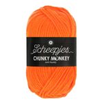 Scheepjes Chunky Monkey Anti Pilling Yarn - Neon Orange (1256)
