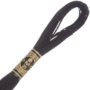 DMC Stranded Cotton Cross Stitch & Embroidery Thread  - Black 310