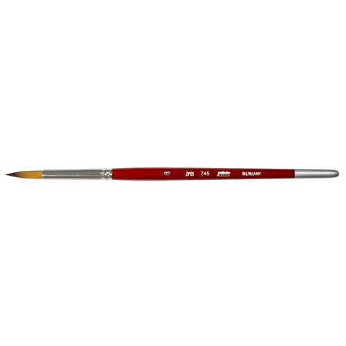 Iris Brush Yellow Polyamide Round No 08