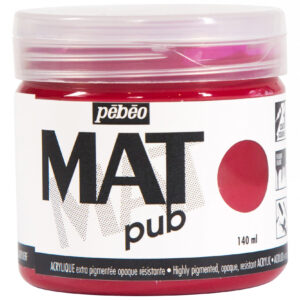 Acrylic Mat Pub 140 Ml Magenta Red