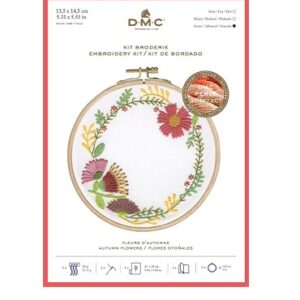 DMC Traditional Embroidery Kit - Autumn Flowers