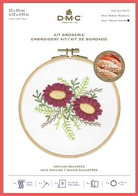DMC Traditional Embroidery Kit - Wild Dahlias