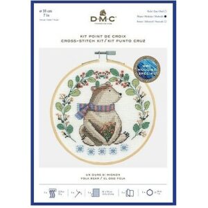 DMC Counted Cross Stitch Kit - Folk Bear