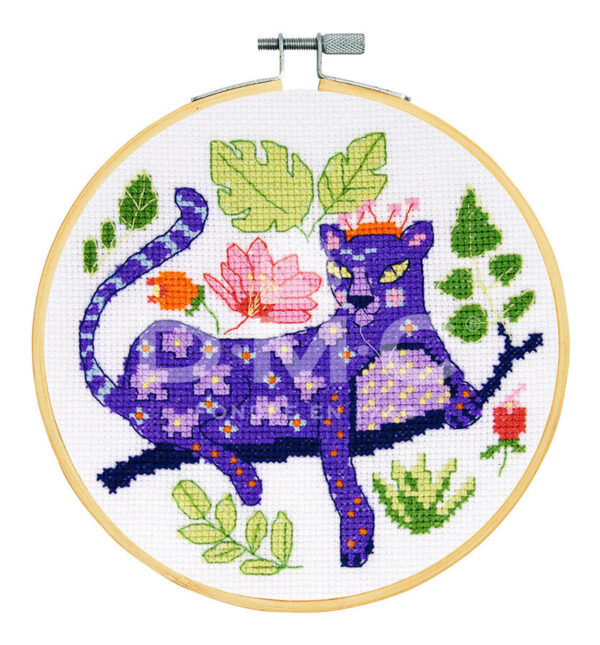 DMC Counted Cross Stitch Starter Kit - Beautiful Panther