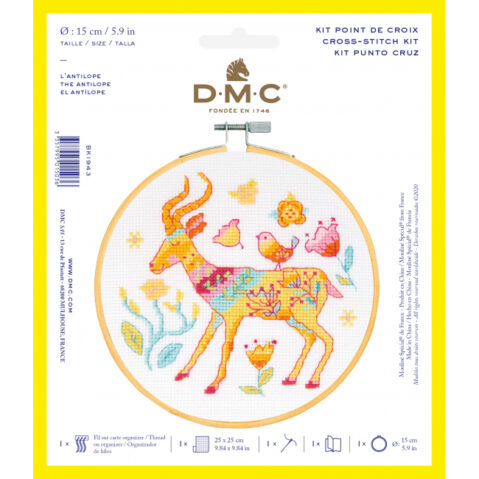 DMC Counted Cross Stitch Starter Kit - The Antelope