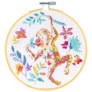 DMC Counted Cross Stitch Starter Kit - The Monkey