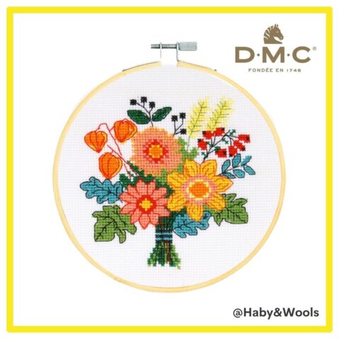 DMC Counted Cross Stitch Starter Kit - Autumn Bouquet