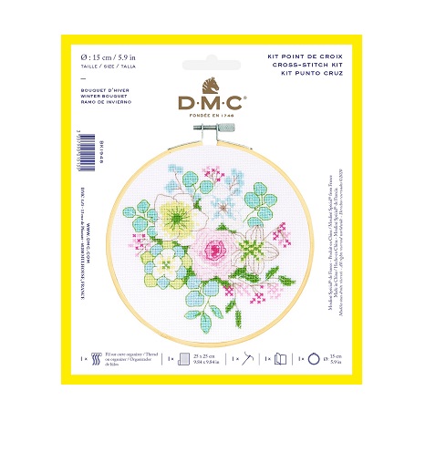 DMC Counted Cross Stitch Starter Kit - Winter Bouquet